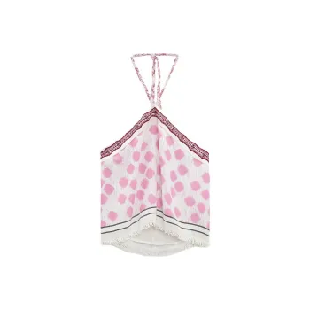 ZARA Camisole Women's Pink/White
