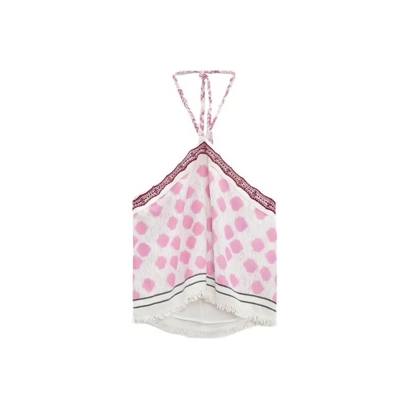 ZARA Camisole Women's Pink/White-0