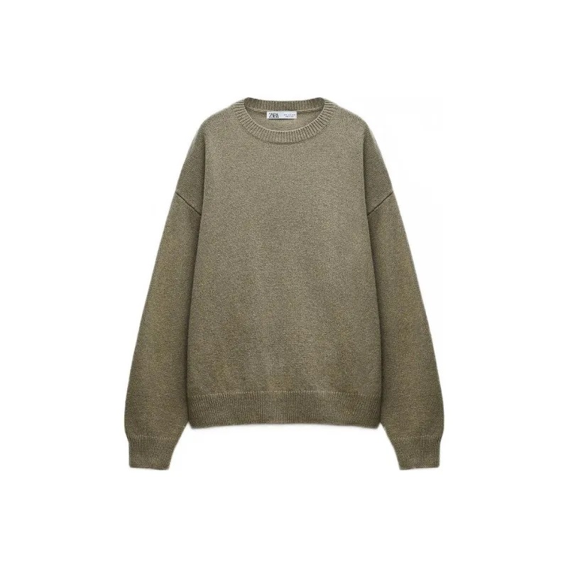 ZARA Cashmere Sweater Women's Light Green-0