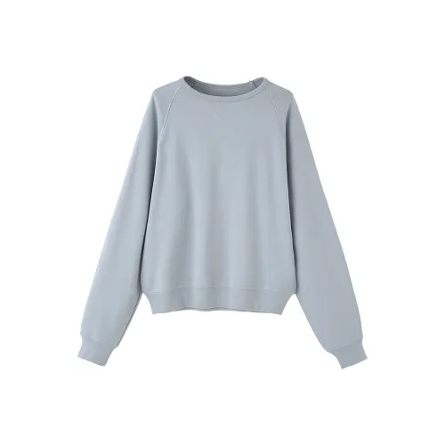 COMMON VALUE 'Riverbank La Jetee' Sweatshirt Women's Dusty Blue
