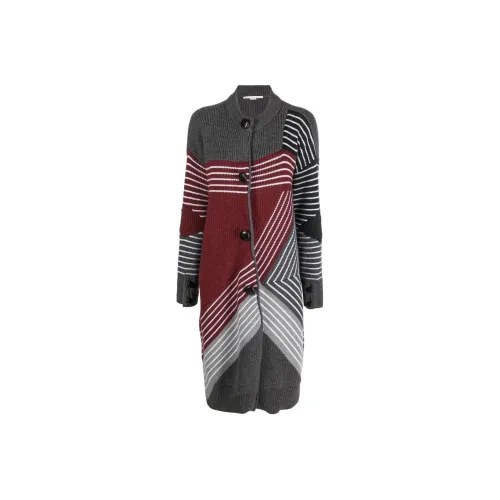 Stella McCartney Crewneck Buttoned Coat