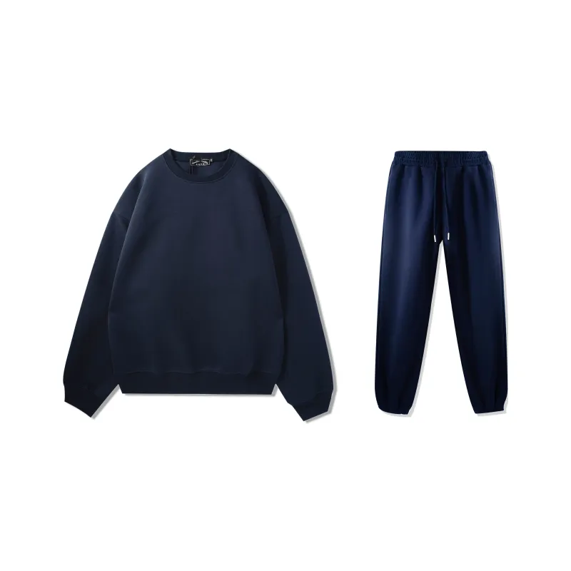 I'm David Sweatshirt Set Unisex Navy Blue-0