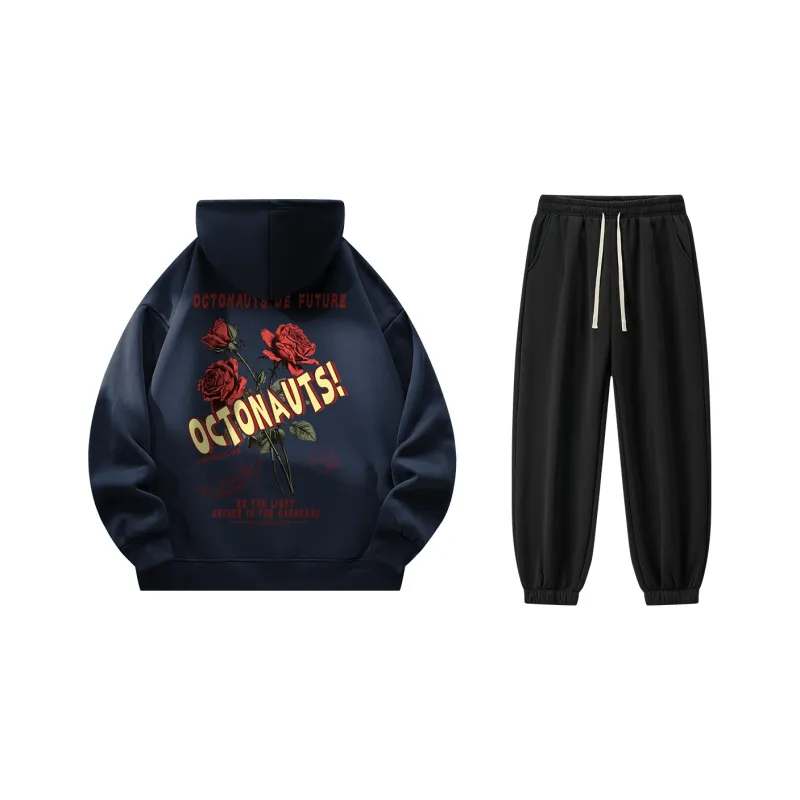 Small Columns Under The Sea Sweatshirt Set Unisex-2