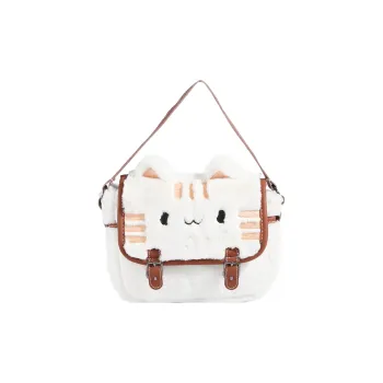 FCTOSSR Fleece Handbag Women's White/Black/Khaki