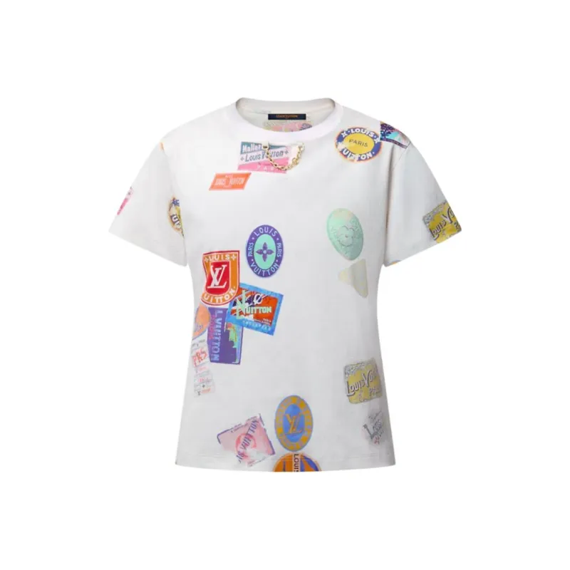 LOUIS VUITTON Mahina Patch Print T Shirt-0