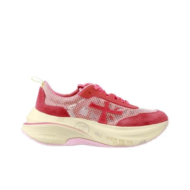 PREMIATA Low Top Casual Shoes Women's Red-1