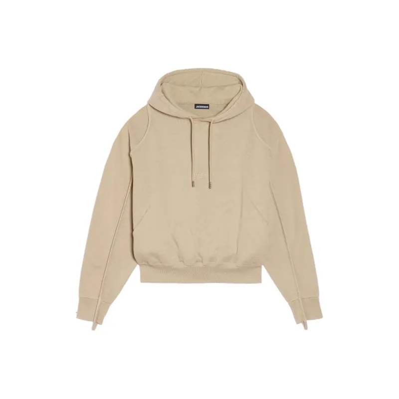 Jacquemus Le Sweatshirt Camargue Hoodie Dark Brown-4