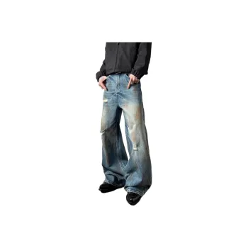 KVIV Jeans Men Vintage Blue 