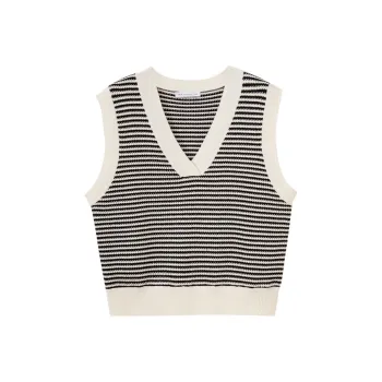 SHUIYUNJIAN Knitwear Women's Gemstone Black Stripes