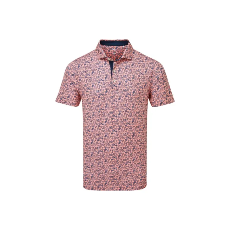 PUMA MATTR Golf Polo Shirt Men's Pink-0
