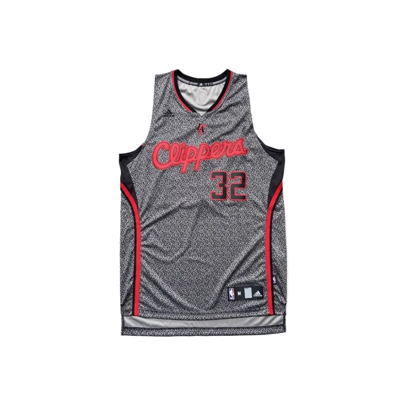 Adidas x NBA Los Angeles Clippers SWINGMAN Fan Edition Basketball Jersey Unisex Gray-0