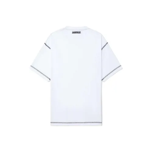 Vetements Inside Out Embroidered Logo T Shirt 'White'