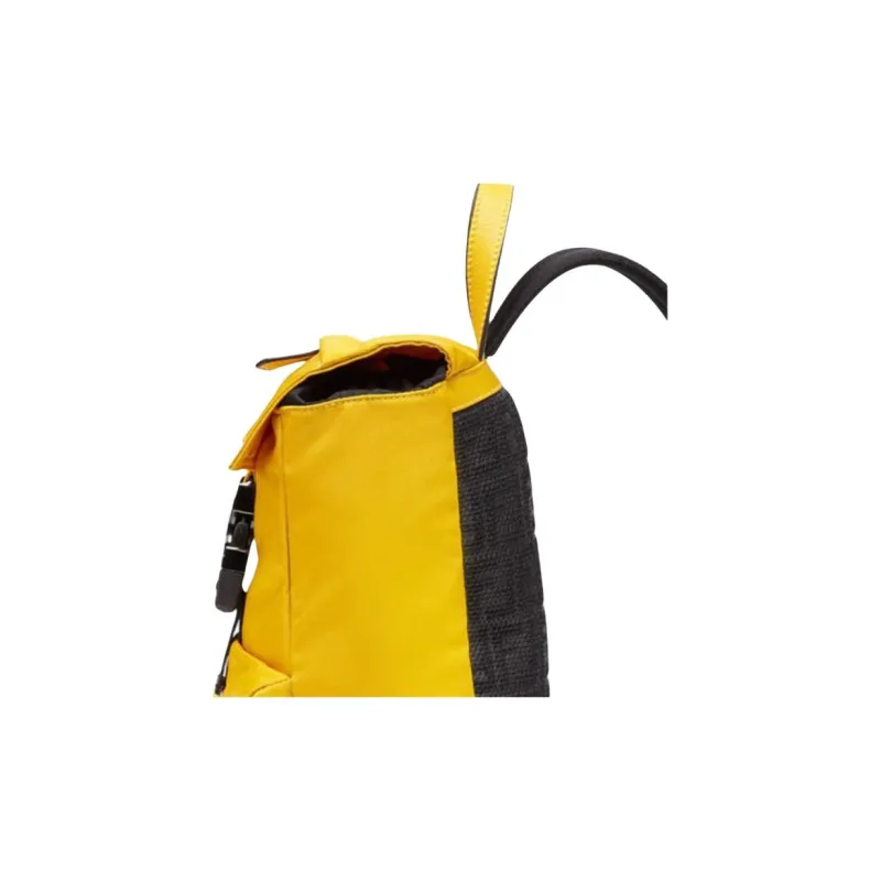 FENDI Fendiness Nylon Crossbody Bag, Shoulder Bag Men's Yellow-4