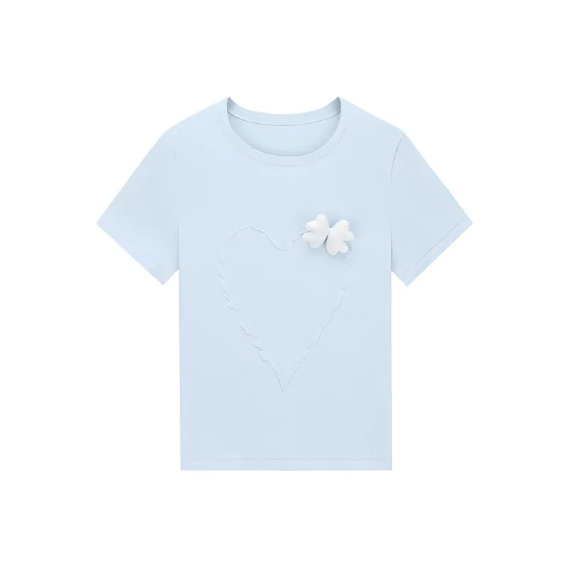 Susan Fang X Victoria's Secret SUSAN FANG Co branded Model T Shirts Women's Blue-0