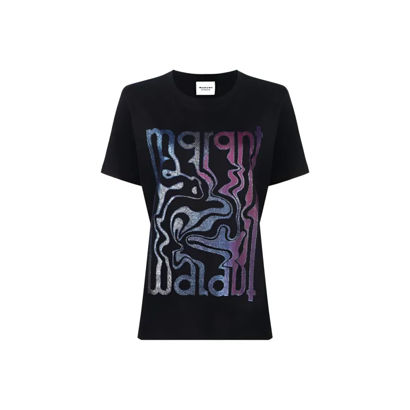 ISABEL MARANT ETOILE Pattern Printed Crewneck T Shirt-0