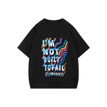 RUMMANDY Drop Shoulder Sleeve T Shirt Unisex
