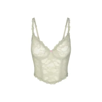 SKIMS STRETCH LACE CORSET Camisole Women's TALC/Talc
