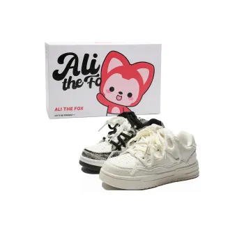 ALI THE FOX Slip Resistant, Abrasion Resistant, Balance, Lightweight Low Top Skateboard Shoes Unisex