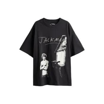 H&M T-Shirt Women's Black/Jack Harlow