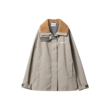 MIU MIU FW24 Jackets Coats Women's Steel Gray