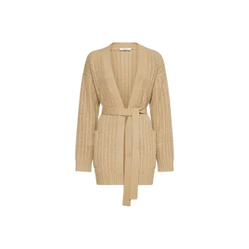 MaxMara Balzac Belted Long Sleeved Cardigan