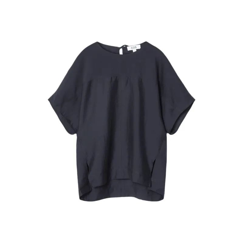 COS T Shirts Women's Navy Blue-0