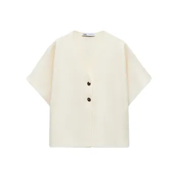 ZARA Knitwear Women's Raw White