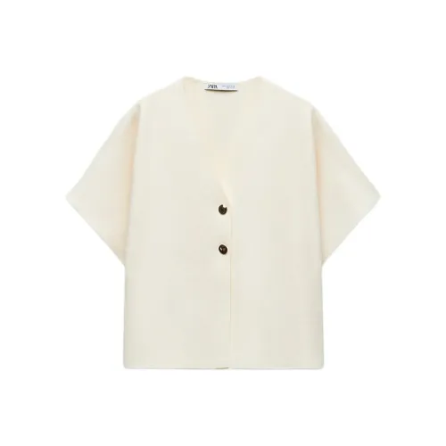 ZARA Knitwear Women's Raw White