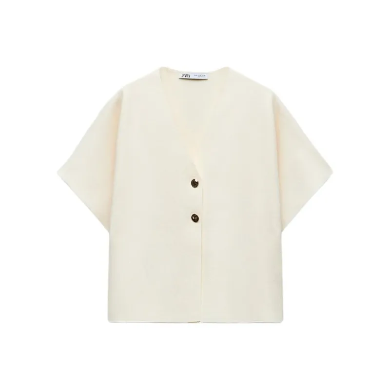 ZARA Knitwear Women's Raw White-0