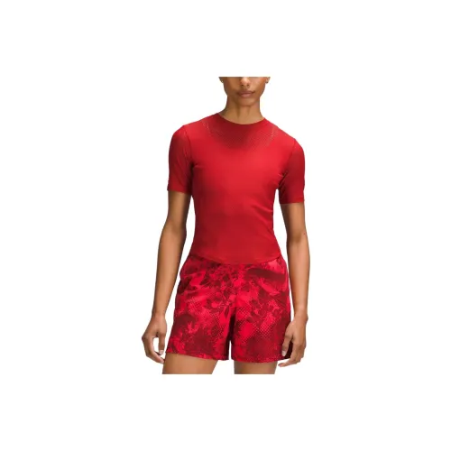 Lululemon Team Canada T Shirt Women's Sports Red