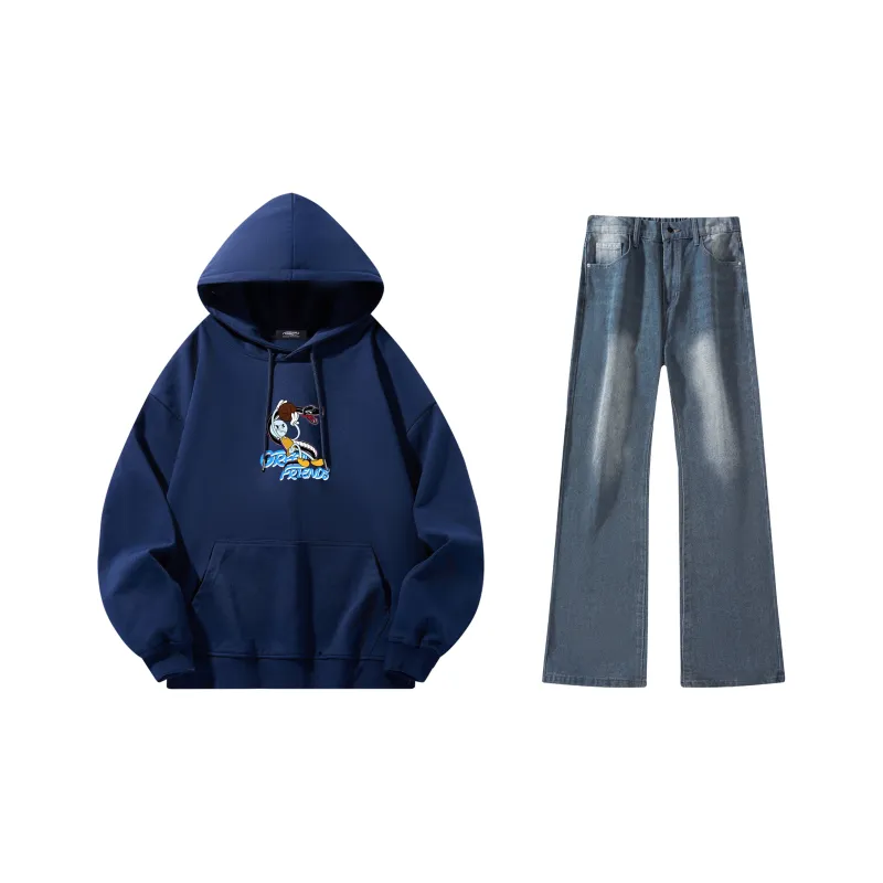 GF x WULIAOYUAN LIANMINGKUAN Sweatshirt Set Unisex-12