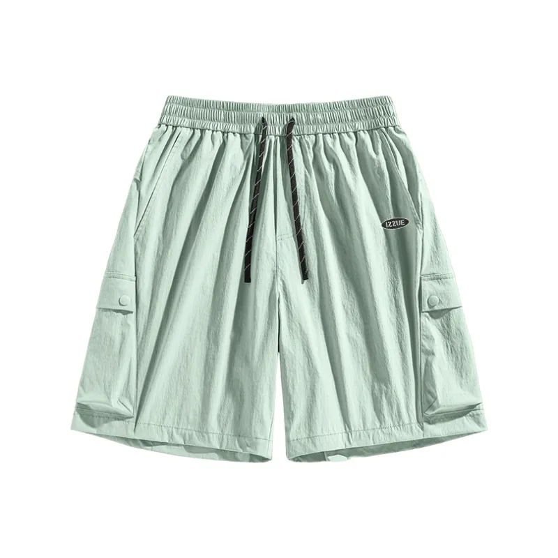 Izzue Casual Shorts Unisex Light Green-0
