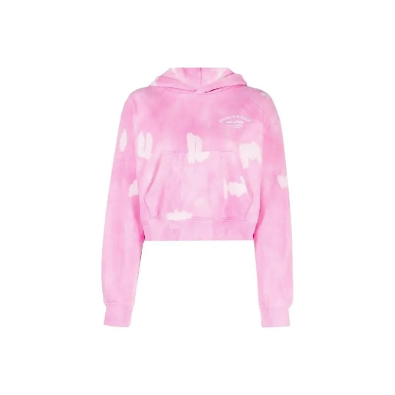 SPORTY & RICH Wellness Tie dye Cotton Hoodie-0