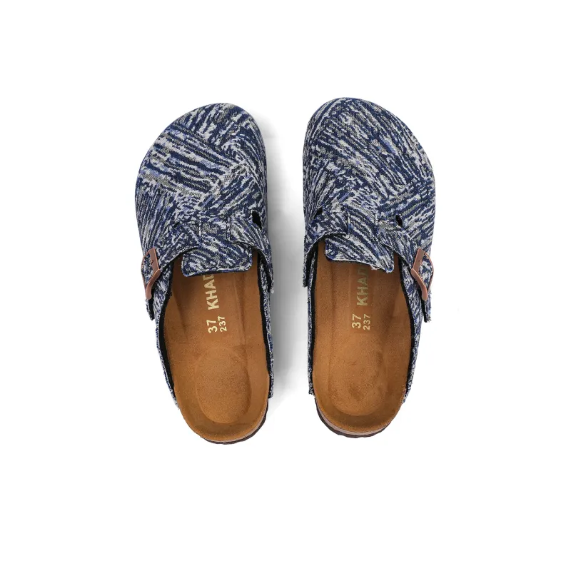 Khadgar Cork Sole Quiet Abrasion Resistant Slip Resistant Closed Toe Slippers Unisex-7