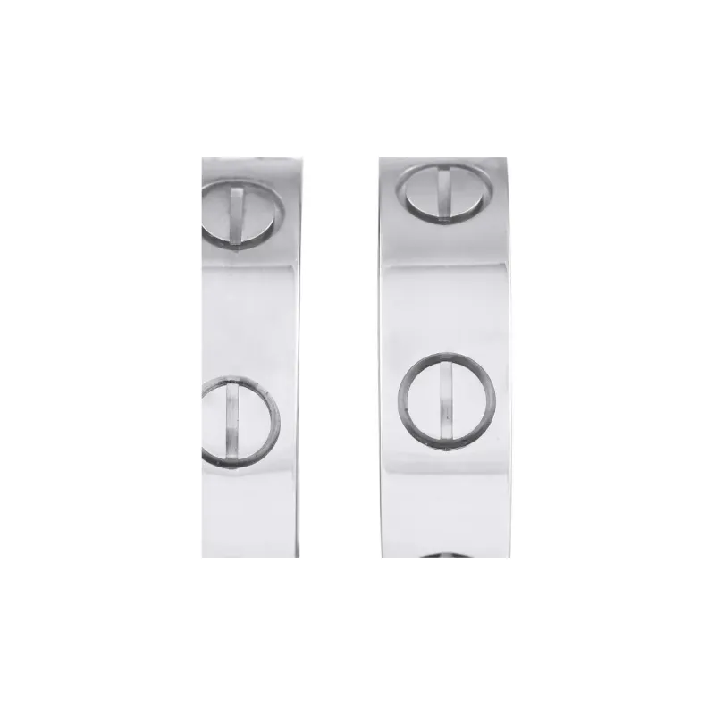 Cartier 18K White Gold Love Hoop Earrings´-2
