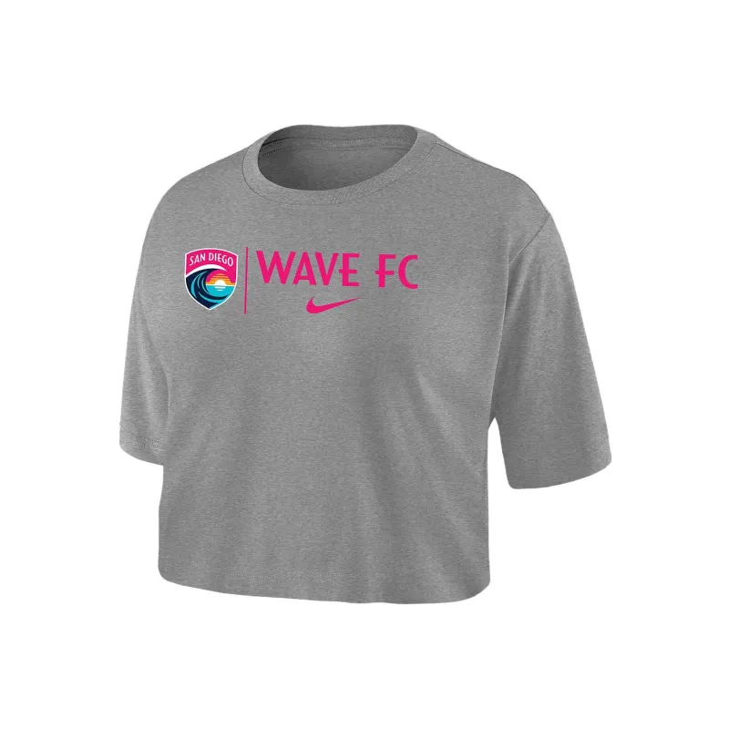Nike San Diego Wave Women's Nike Dri FIT Soccer Cropped T Shirt-0