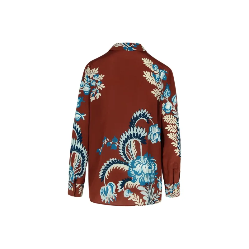 ETRO Floral Printed Curved Hem Shirt-1