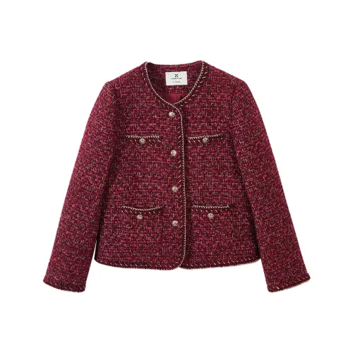 XIANGYING Jackets Women's Red