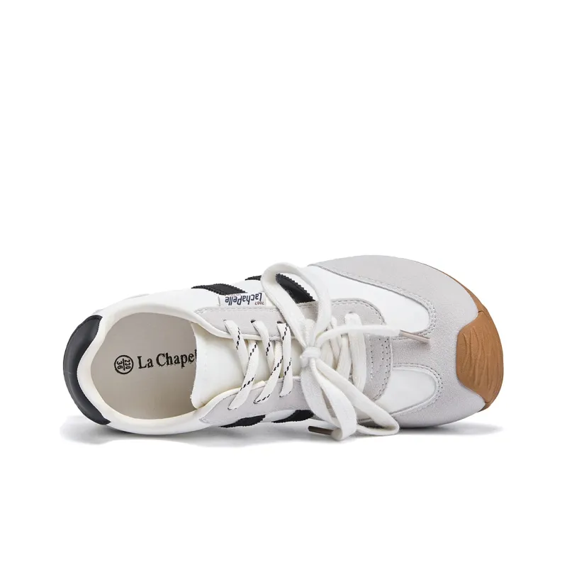 La Chapelle Wear resistant And Lightweight Low Top Casual Shoes Women's Beige Gray-3