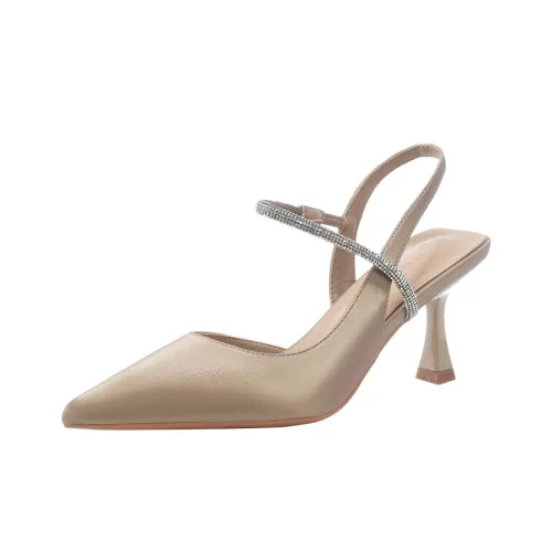 Beijiani High Heels Women's Khaki, Ecru, Light Yellow