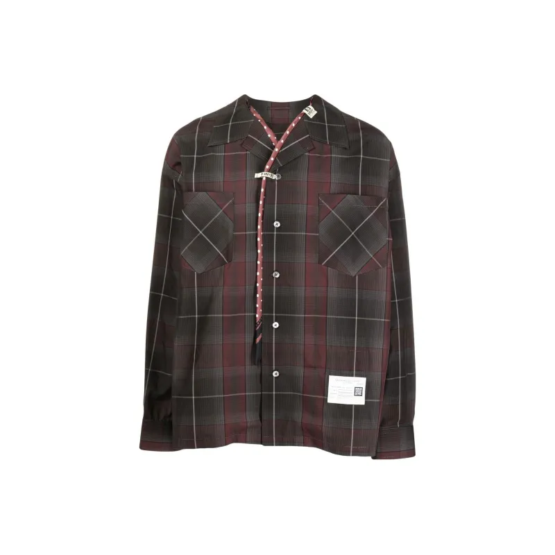 Maison Mihara Yasuhiro Shirts Men Dark Red-0