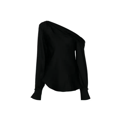 JONATHAN SIMKHAI Alice Cold-shoulder Satin Blouse