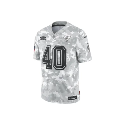 Nike Dri-FitNFL Mike Alstott Tampa Bay Buccaneers Salute To Service Rugby Jerseys Men's White