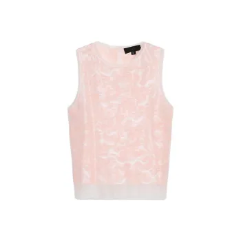 ZARA Tank Top Women's Light Peach Pink