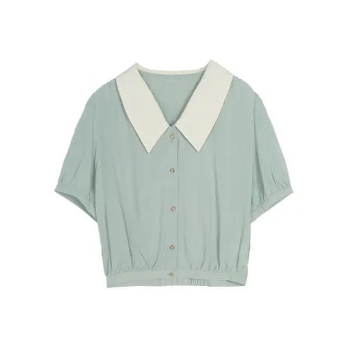 Painting system Shirts Women's Blue