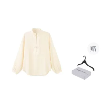 COMMON VALUE 'Zen Pāra' Shirt Women's Linen white