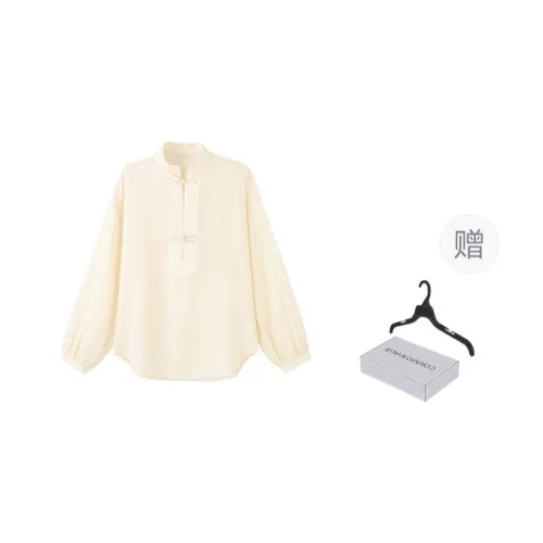 COMMON VALUE 'Zen Pāra' Shirt Women's Linen white