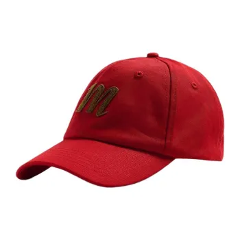 ZARA Cotton Baseball Caps Men's Red