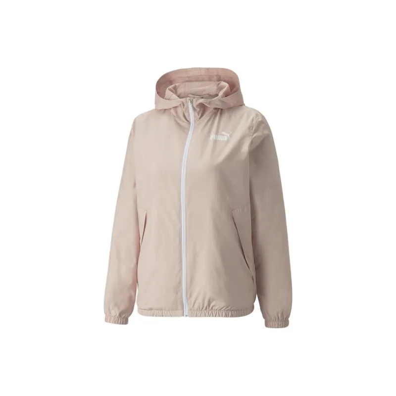 PUMA SQUAD Essentials Solid Windbreaker Jacket Women's Pink-0