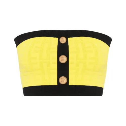 Elisabetta Franchi SS24 Strapless Top Women's Lime Green